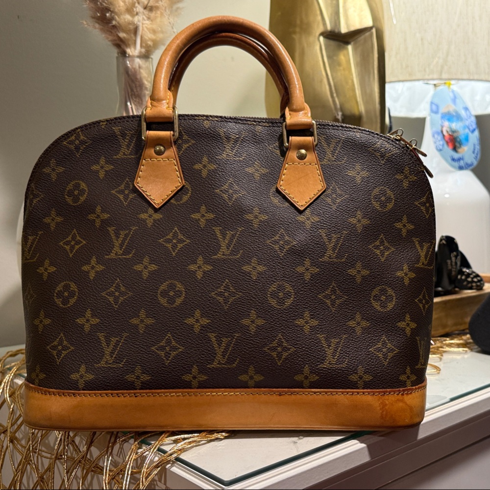 Louis Vuitton Monogram Canvas Brown & Tan Top-Handle Briefcase